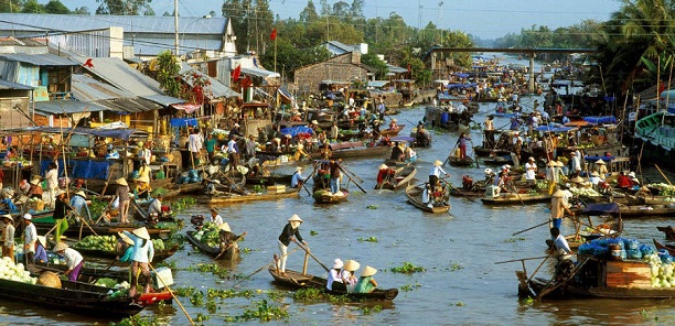 Marche flottant Cai Rang à Can Tho