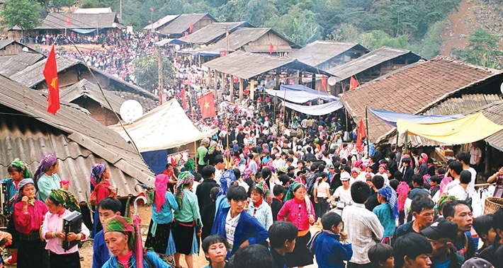Marché ethnique Lao Cai